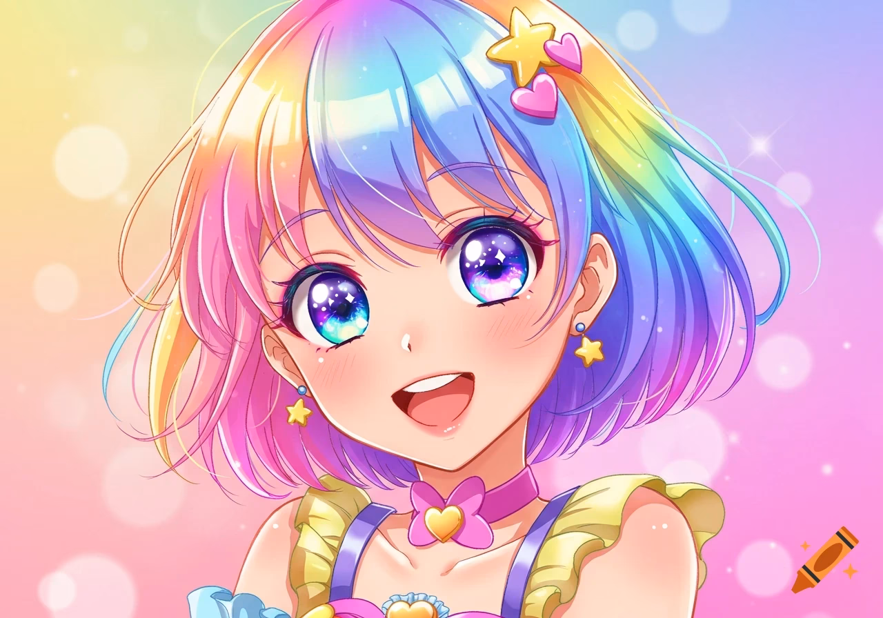 How many rainbow anime girl wallpapers are there?