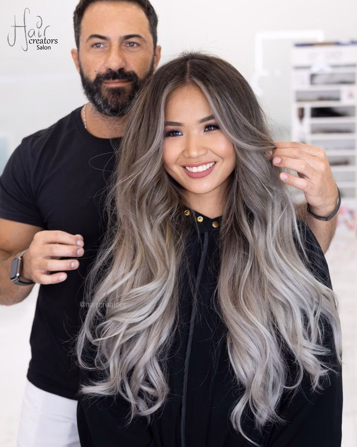 How to wear ash blonde balayage?