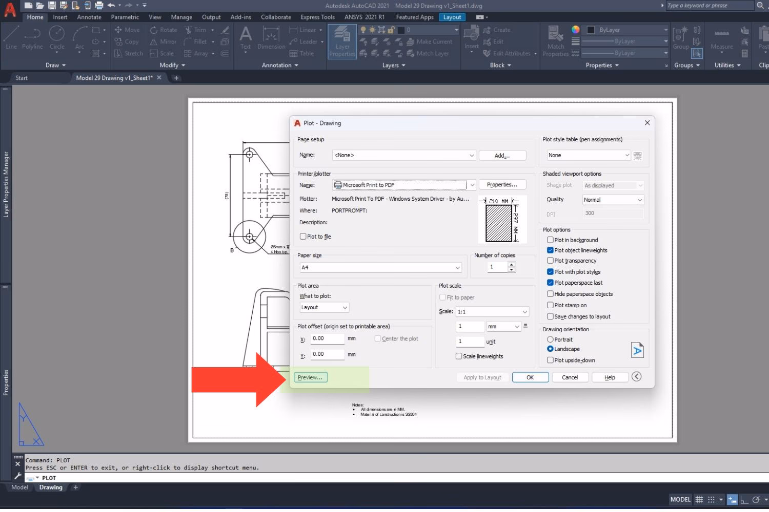 What does move do in AutoCAD?