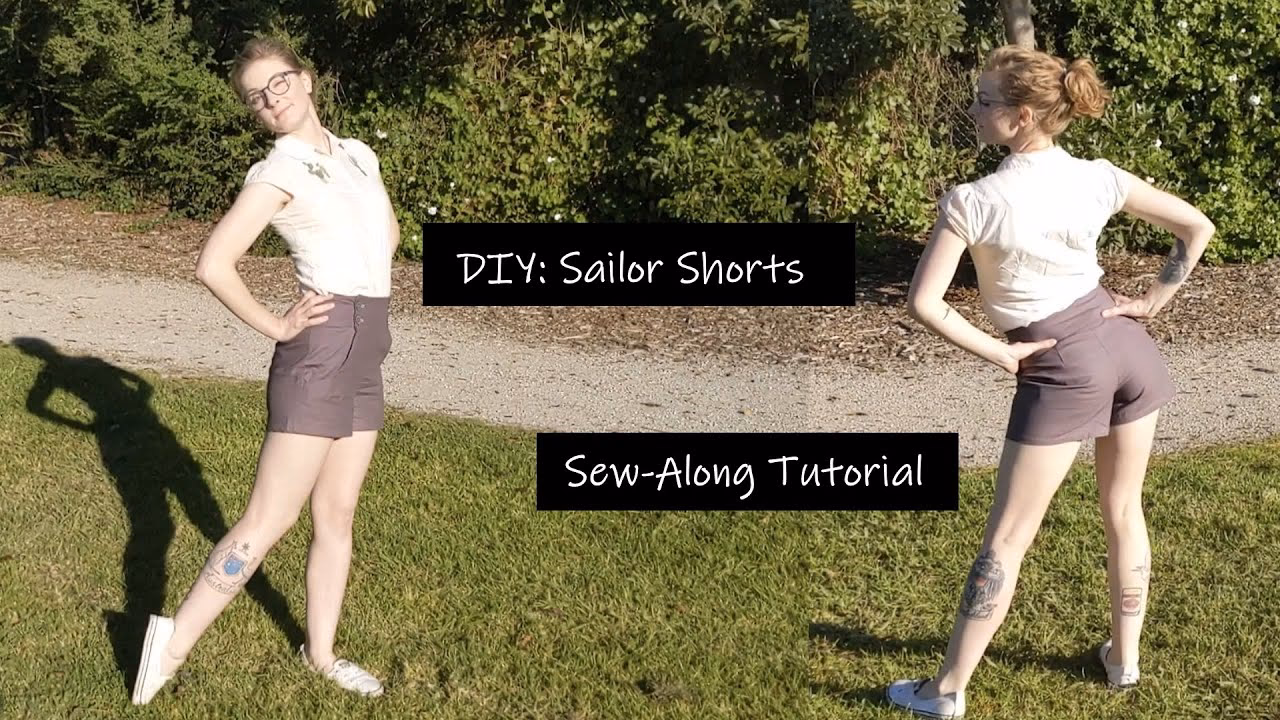 How do you adjust a sailor's shorts?