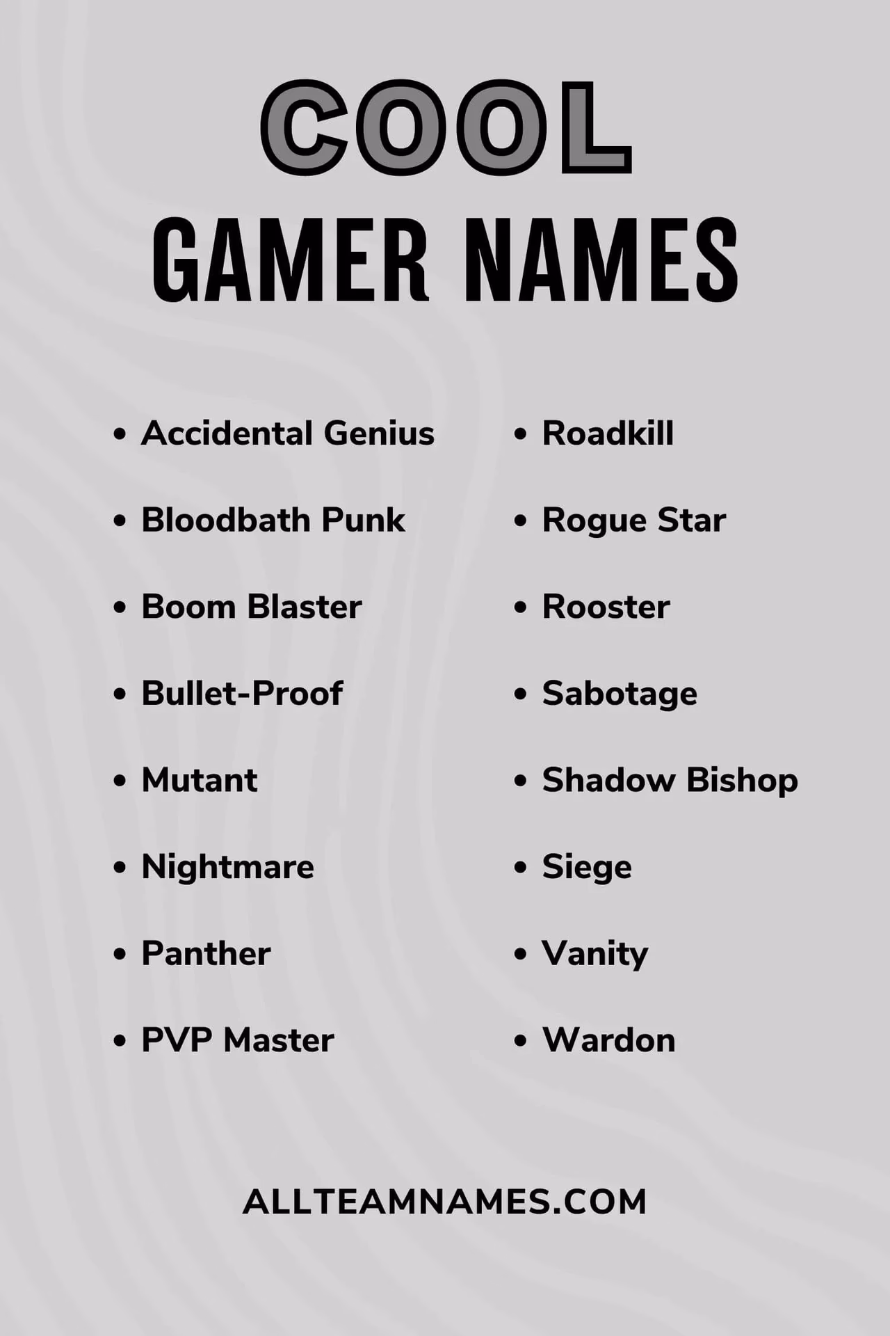 Why do you need a nickname for online gaming?