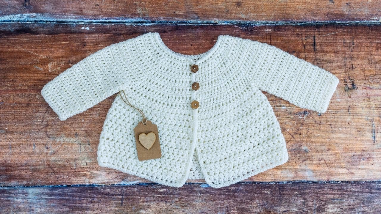 Is This crochet baby Cardigan a good first project?