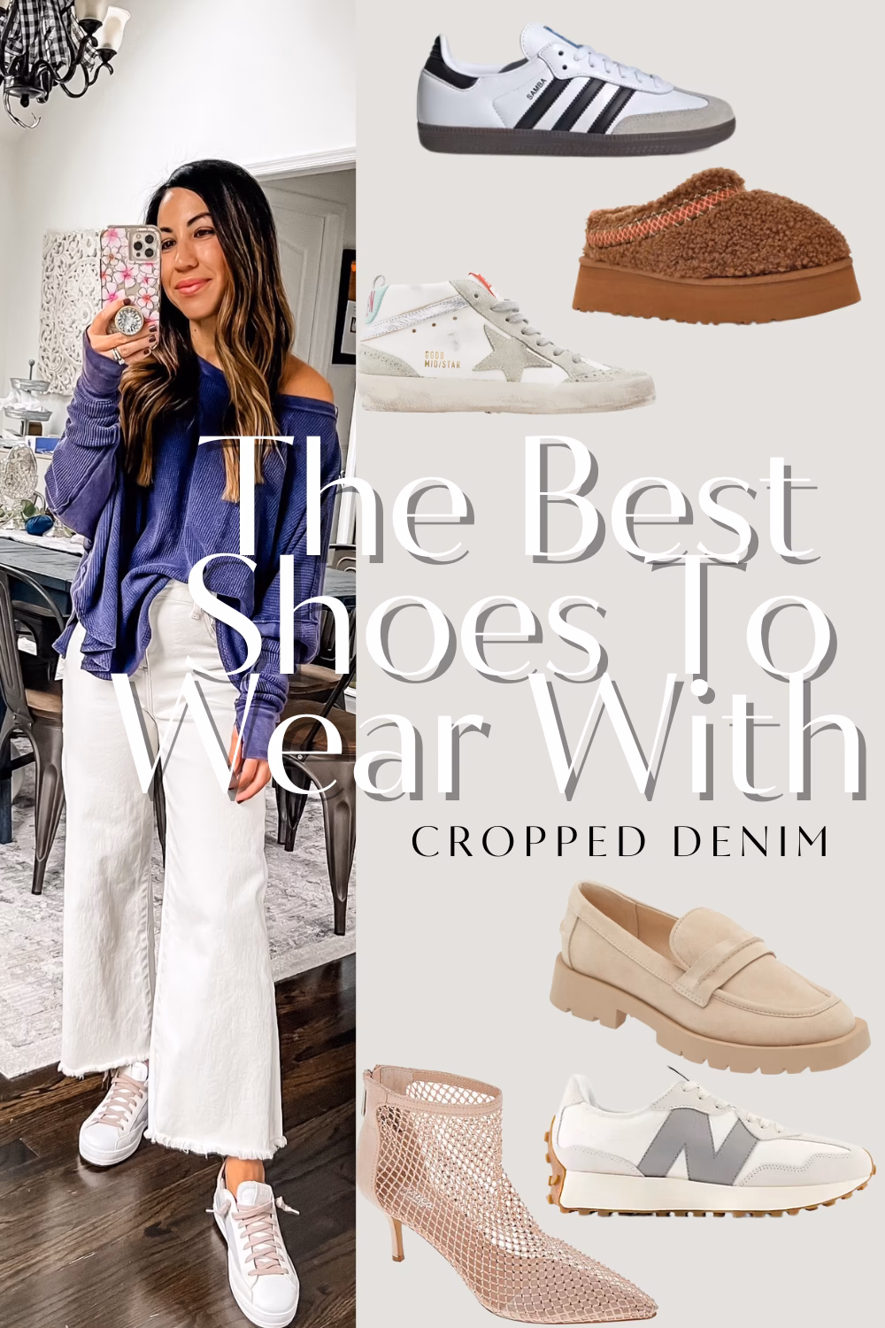 What to wear with cropped jeans?