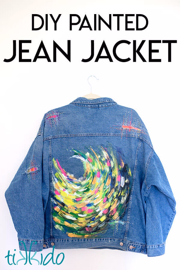 How do you care for a painted denim jacket?
