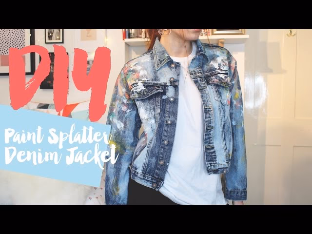How do you make a painted jean jacket?