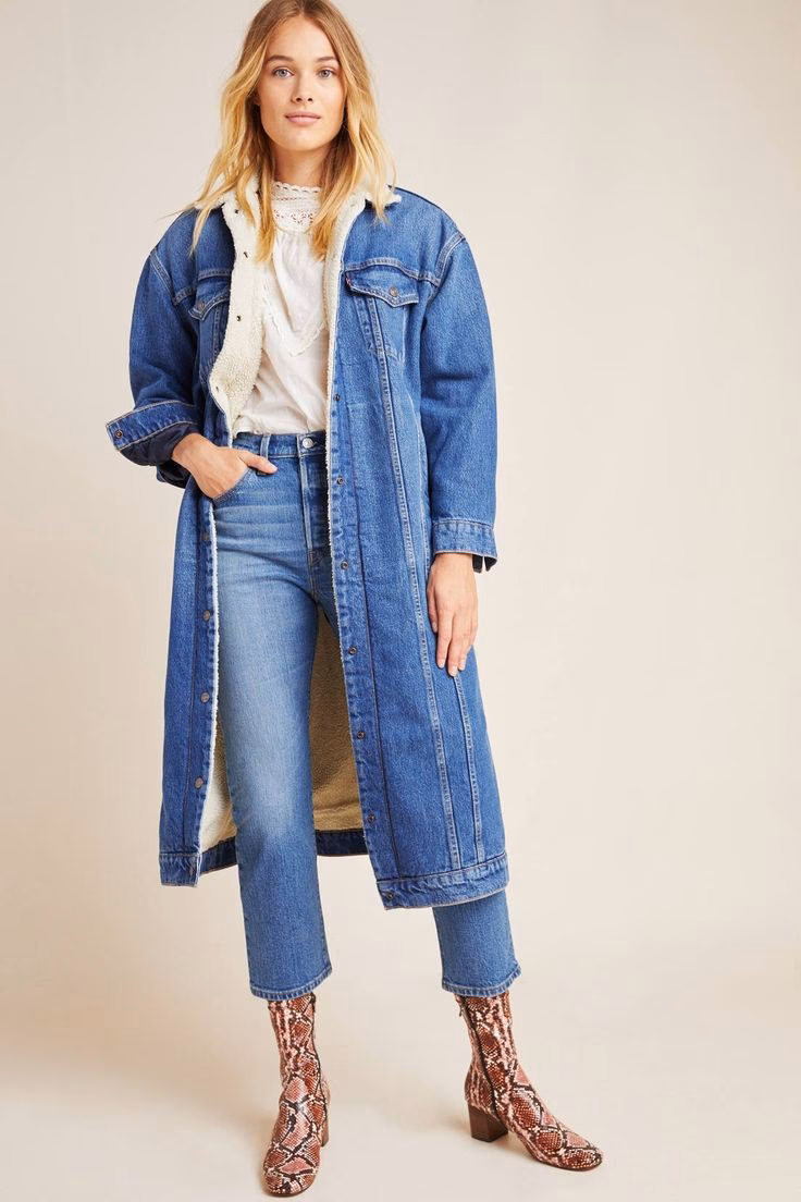 What is a Sherpa lined trucker jacket?