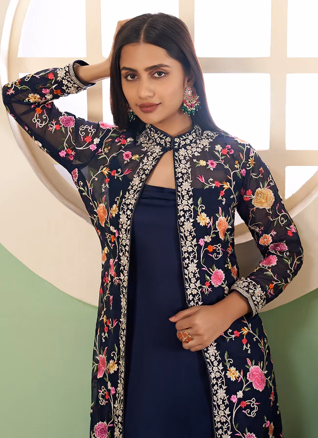 What to wear with a woven floral print jacket?