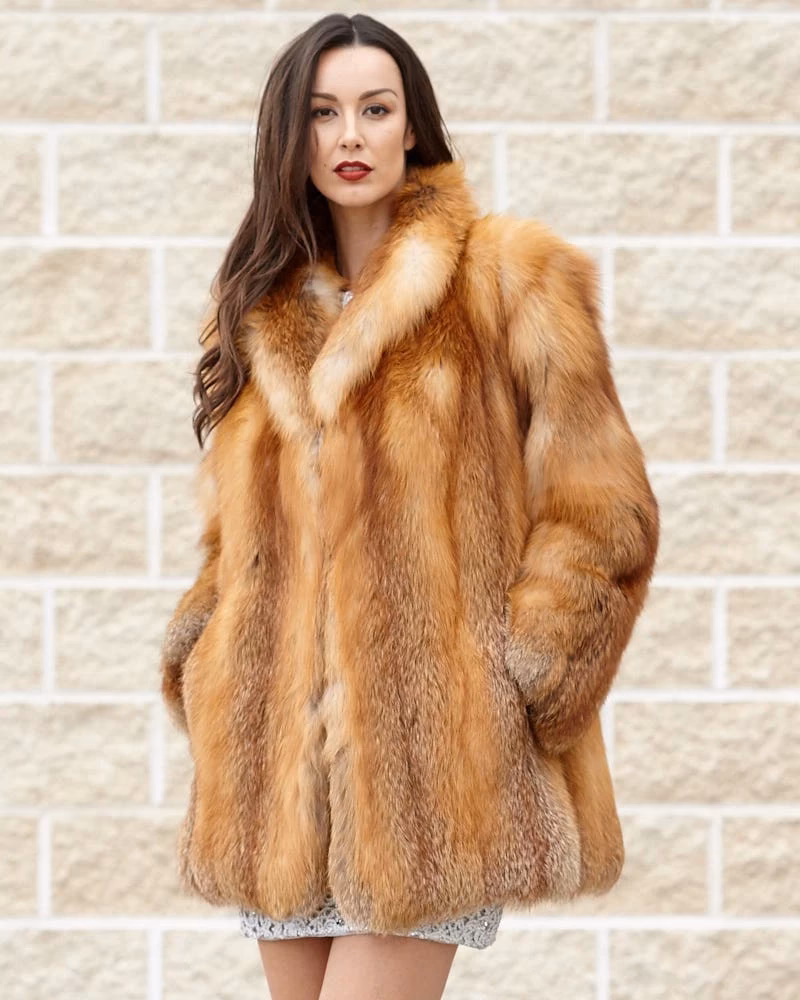 Where are fox fur coats made?