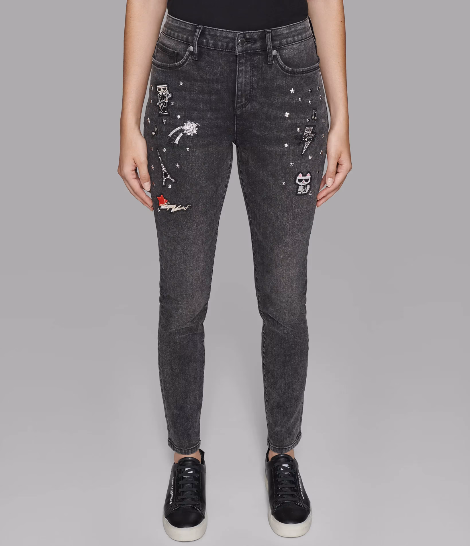 What are Chrome Hearts Black Cross Patch jeans?