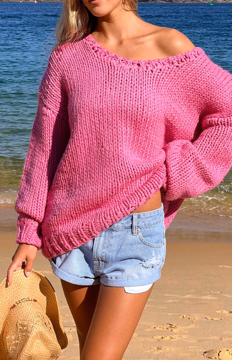 Where can I buy a hot pink sweater?