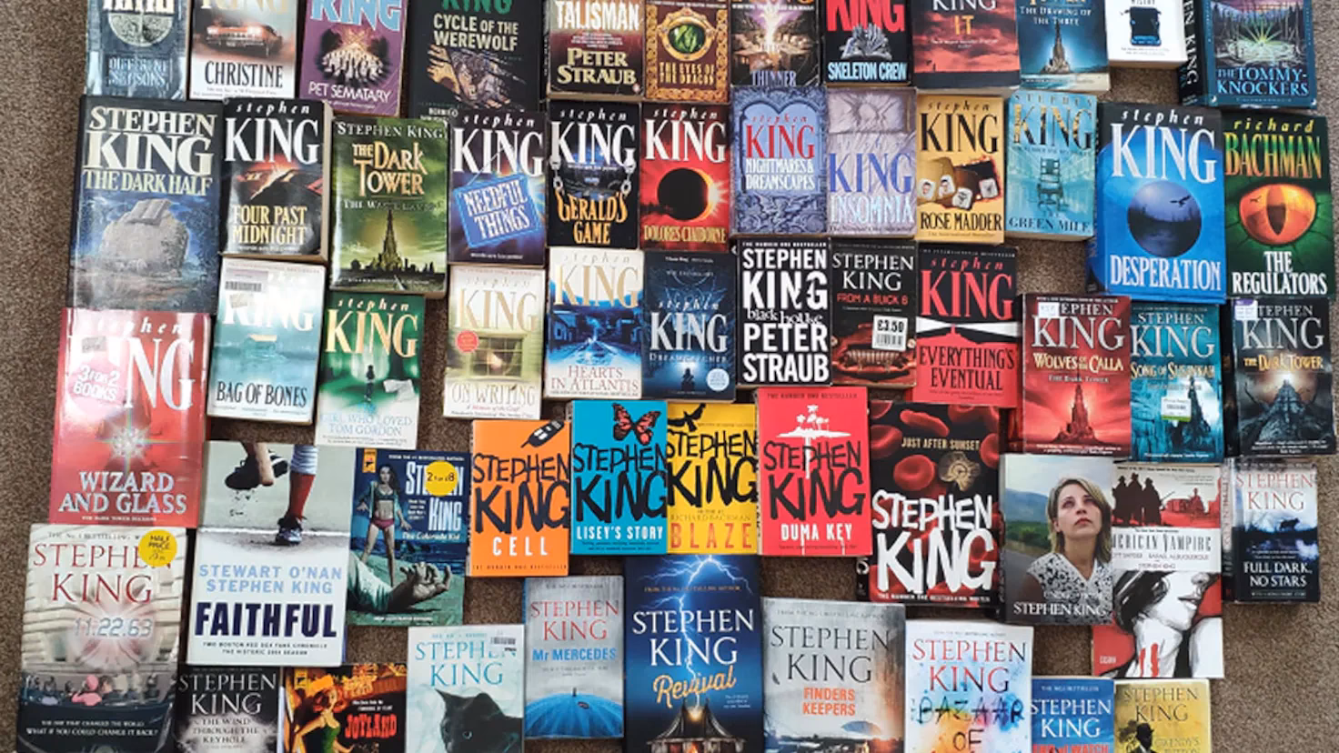 How many books did Stephen King write?