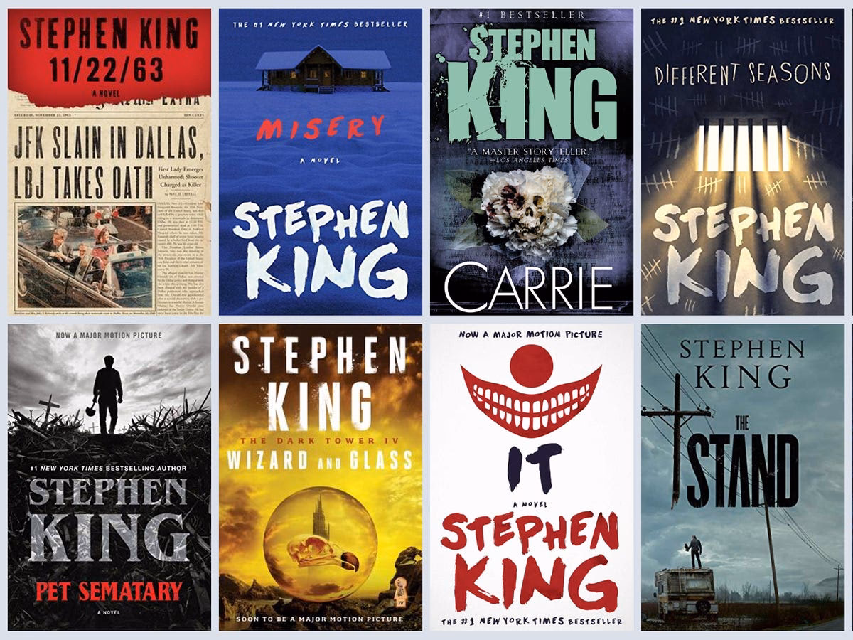 How many books did Stephen King write?