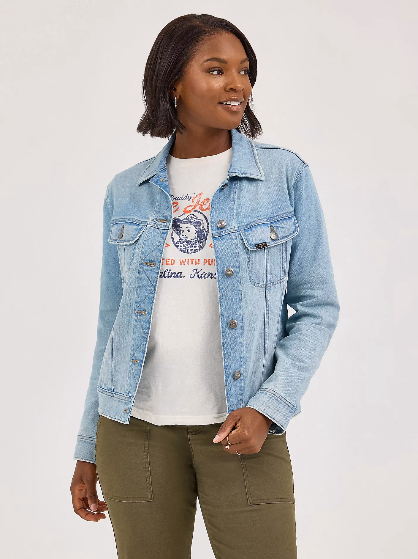What colors do Nordstrom's denim jackets come in?