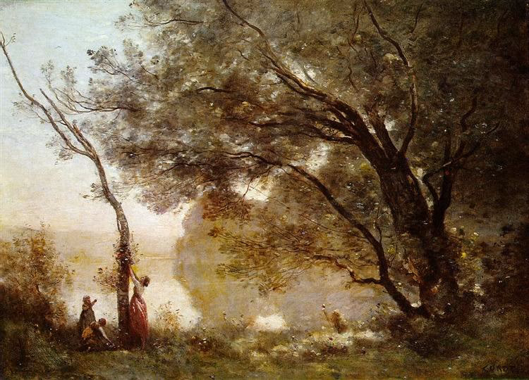 Who painted 'Souvenir of Mortefontaine'?