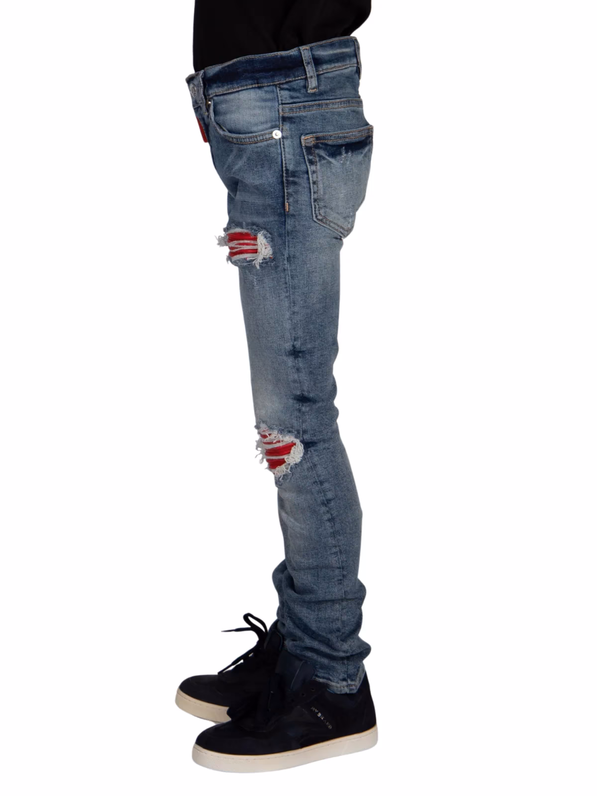 What are biker-style jeans?