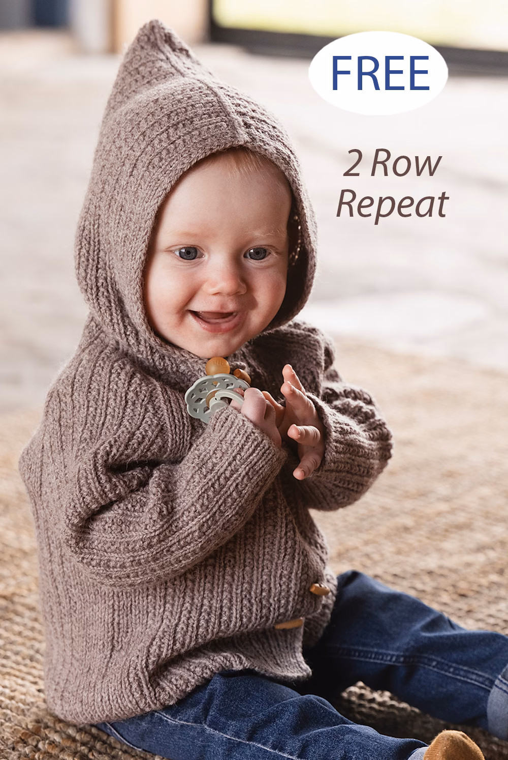 Can a toddler wear a hooded knitted baby jacket?