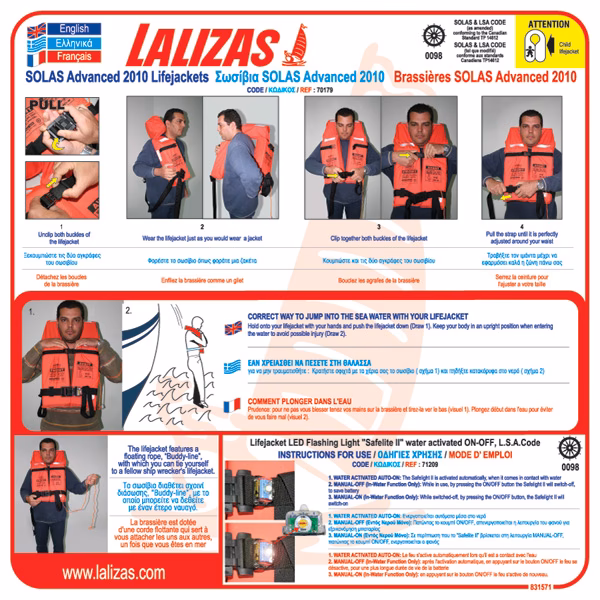 Which inflatable lifejackets are suitable for Lilas & Delta?