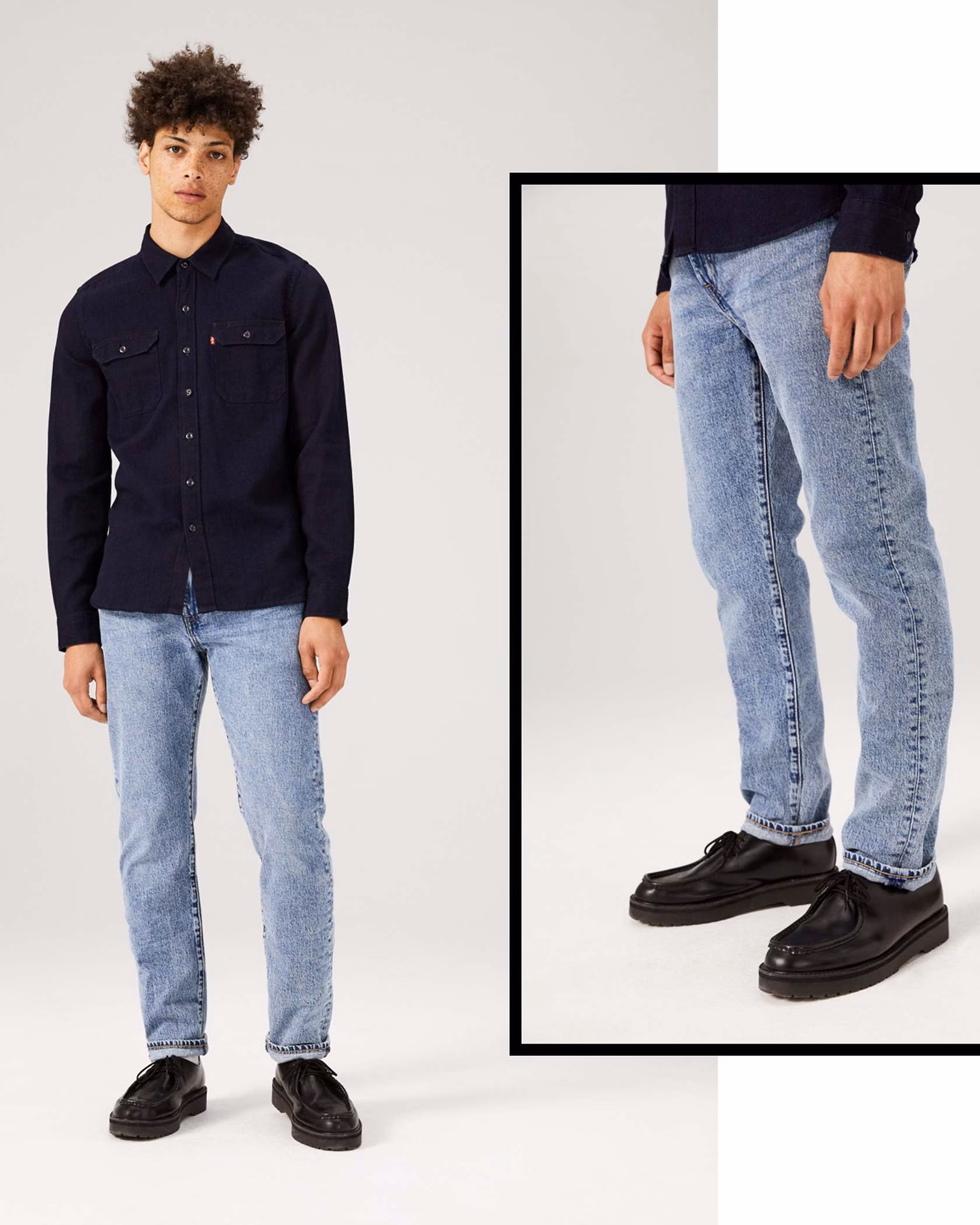 Are Levi's 502 jeans tapered?