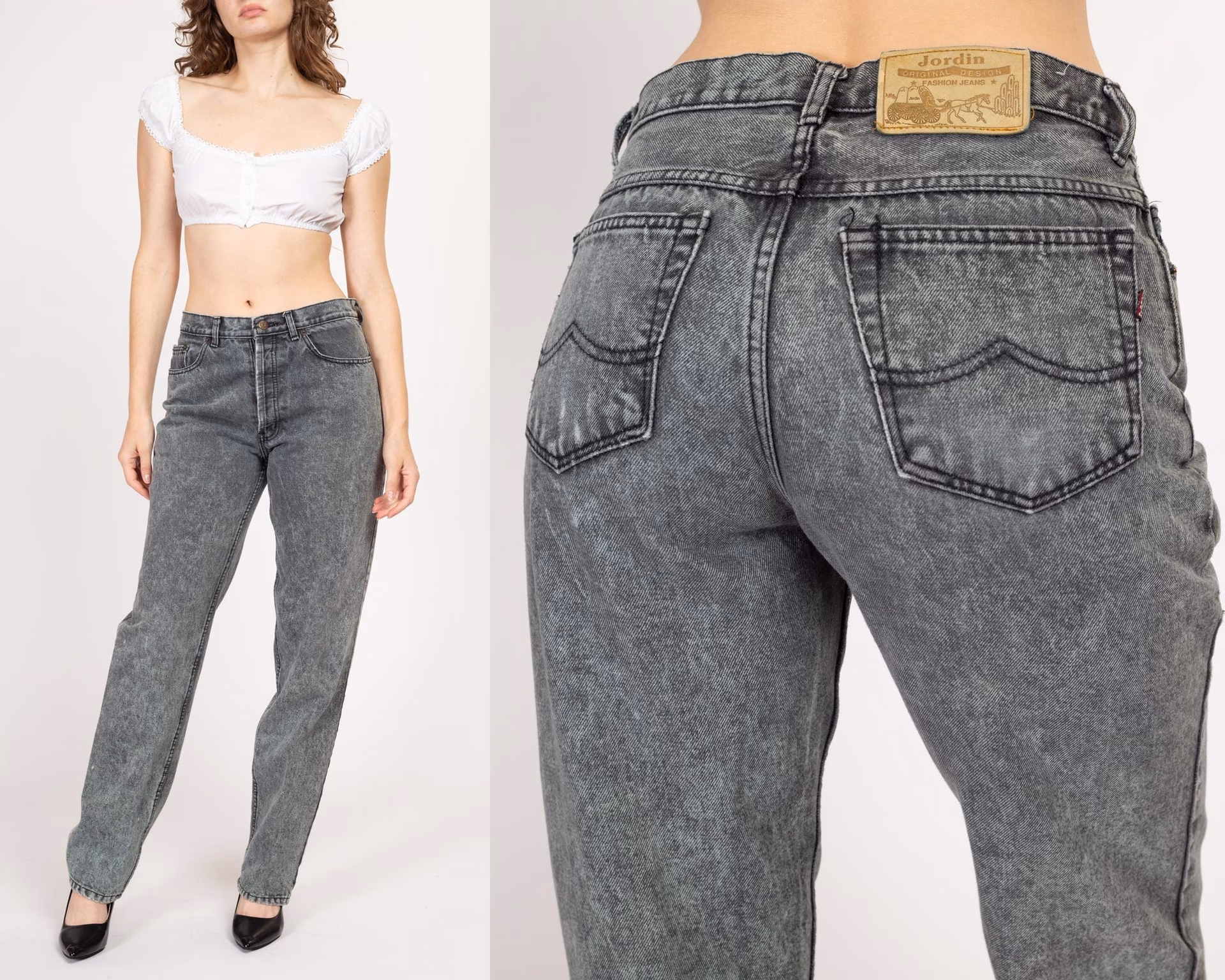 What to wear with acid wash jeans?