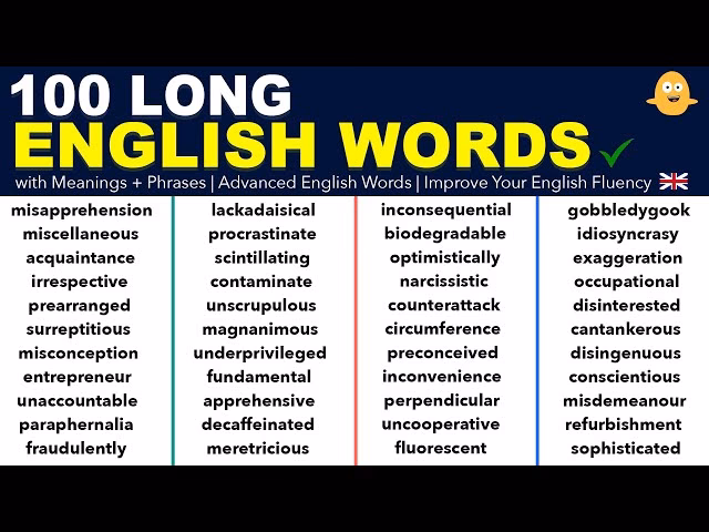 Are long English words hard?