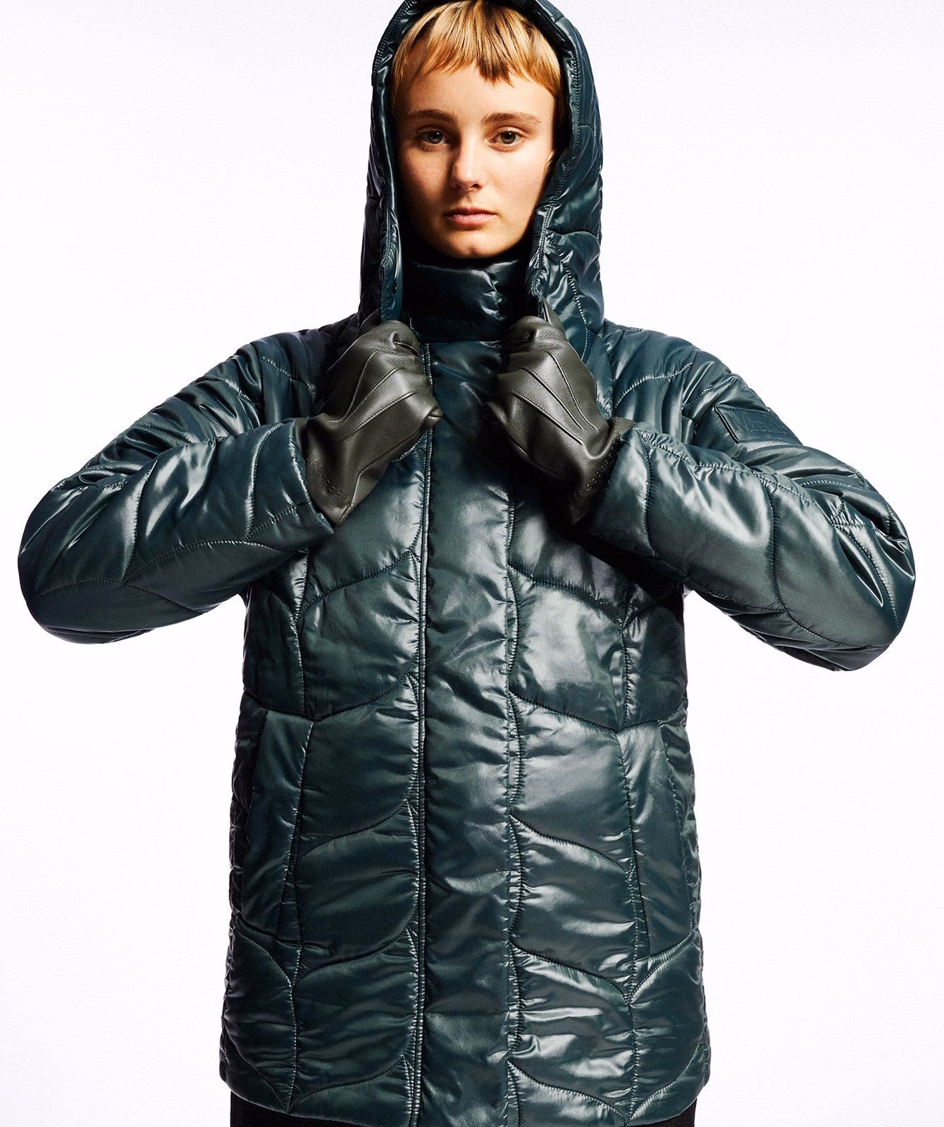 What kind of coat does Mulberry Street Ladies wear?