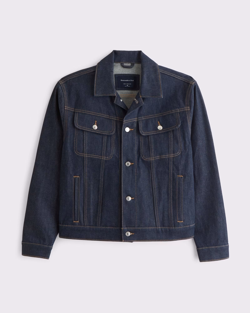 How do you wear a Navy denim jacket?