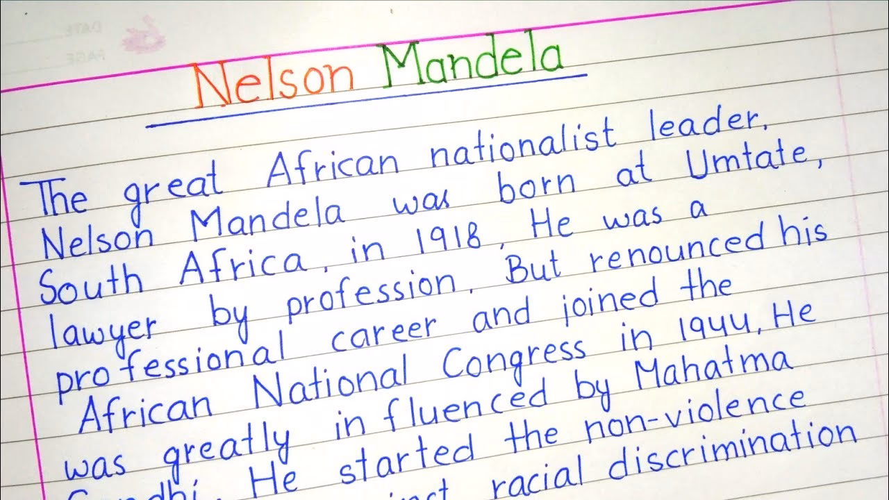 What speeches did Nelson Mandela give?