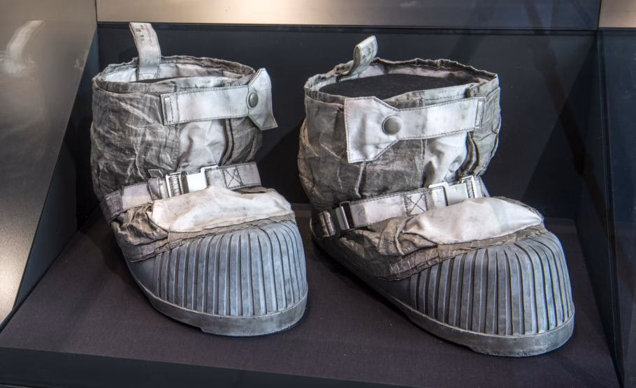 Did Neil Armstrong and Buzz Aldrin wear lunar overshoes?