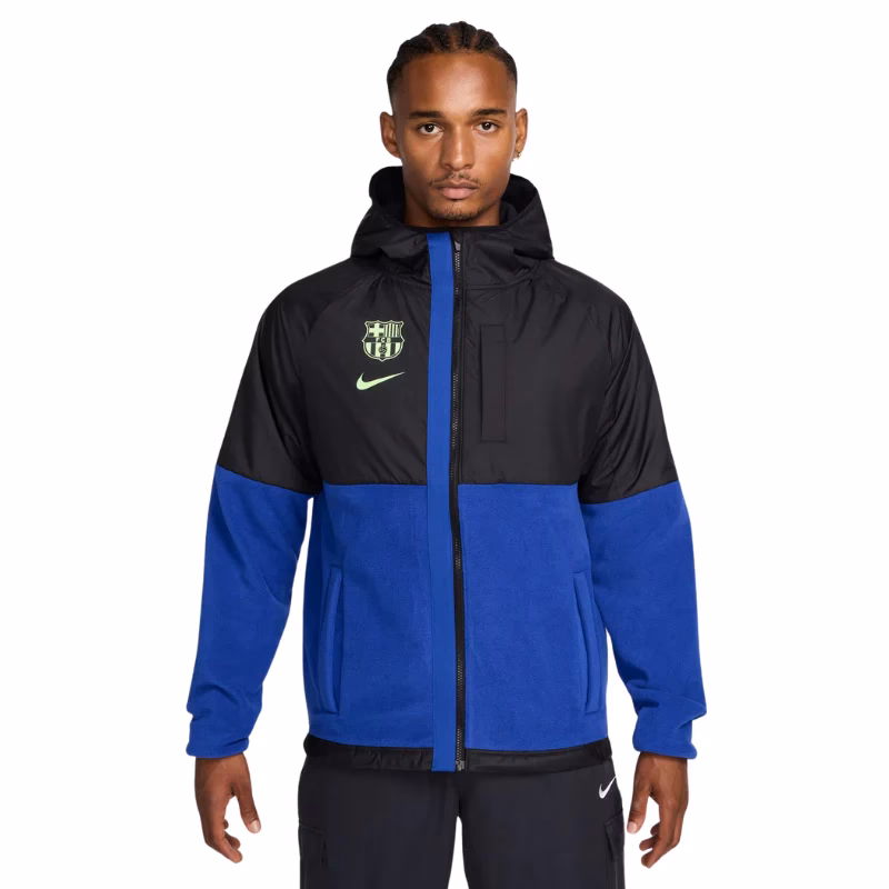 What is a FC Barcelona jacket made of?