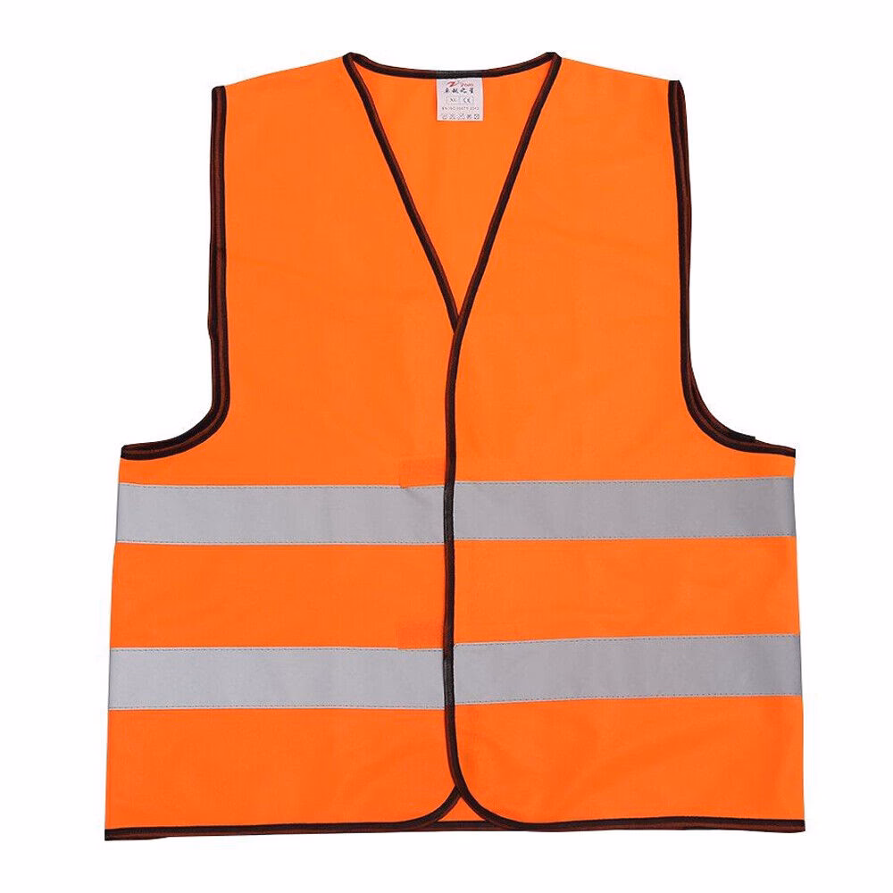 What styles of orange safety vests are available?