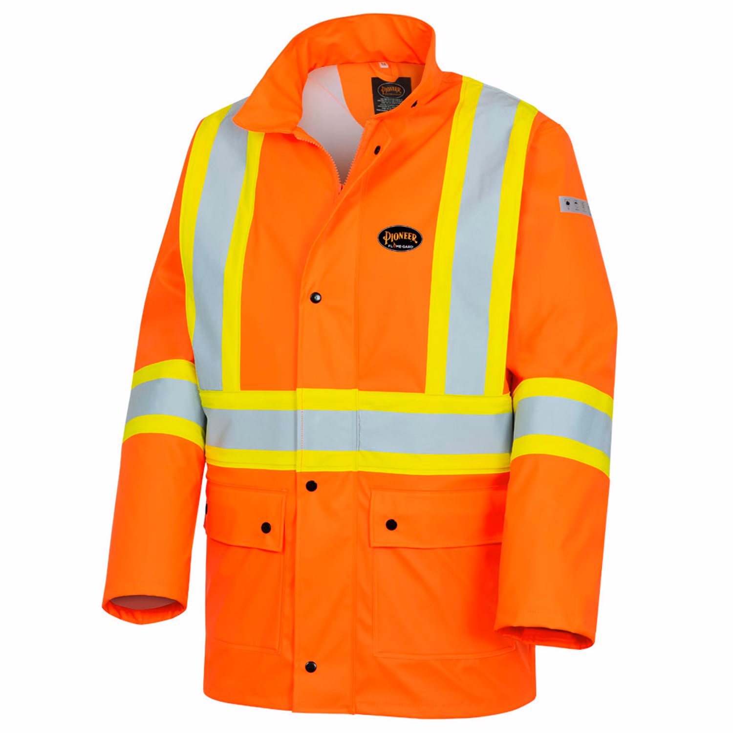 What styles of orange safety vests are available?
