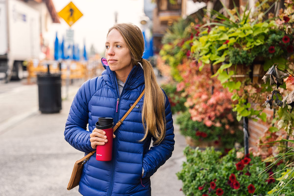 What is a women's down sweater?