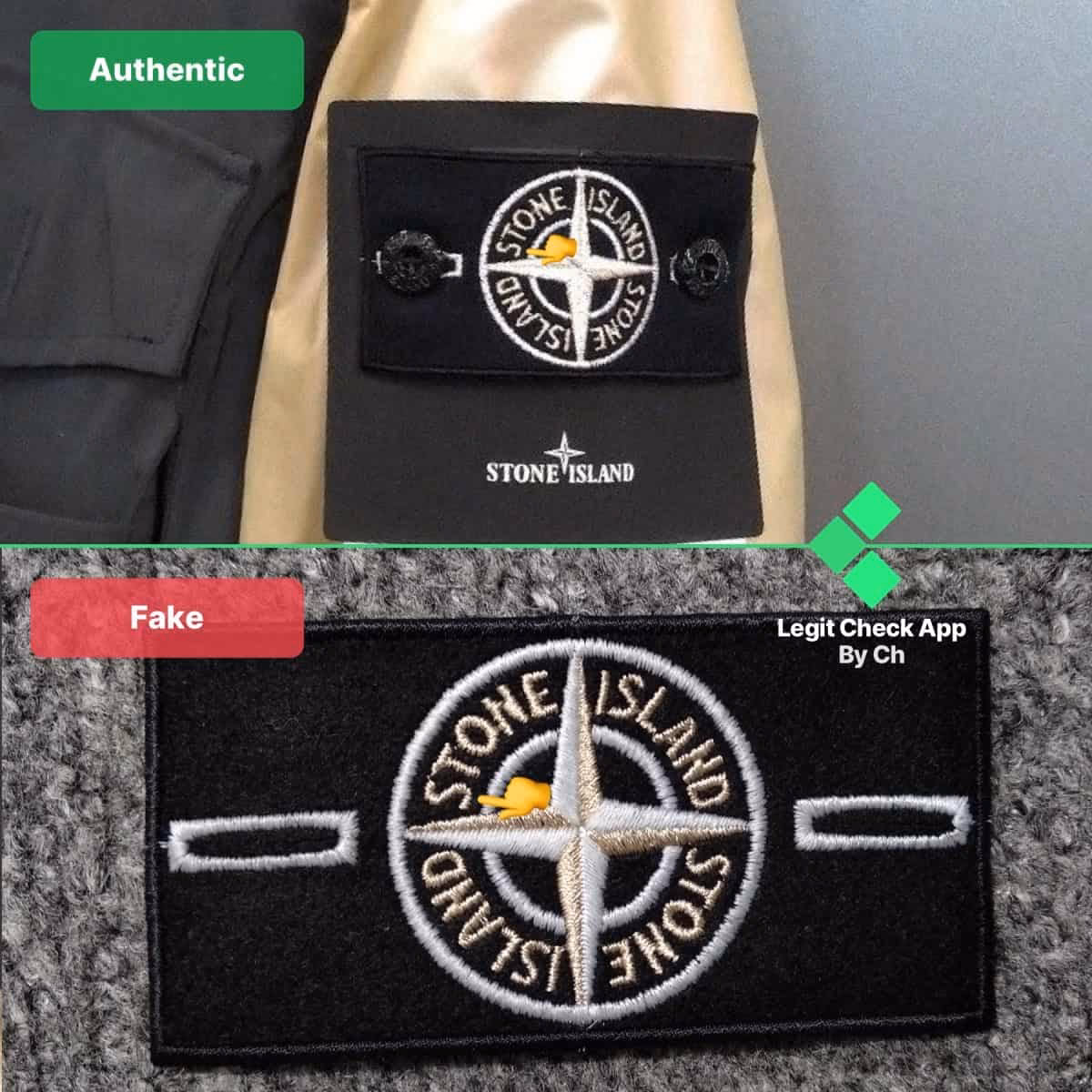 How do you know if Stone Island is real or fake?