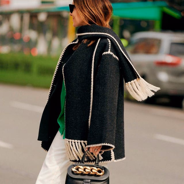 Are scarf coats a trend?