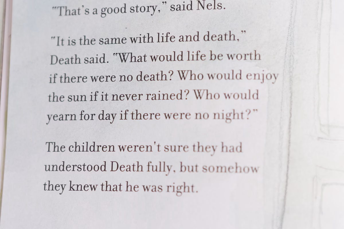 What is a Buddhist story about death?