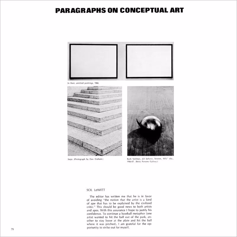 Who wrote 'Paragraphs on conceptual art'?