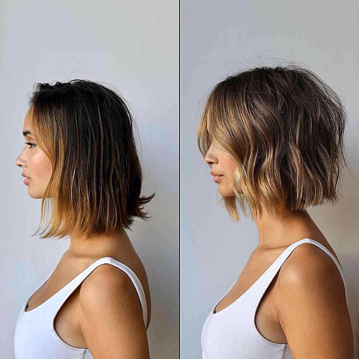 What is a shoulder length short hairstyle?