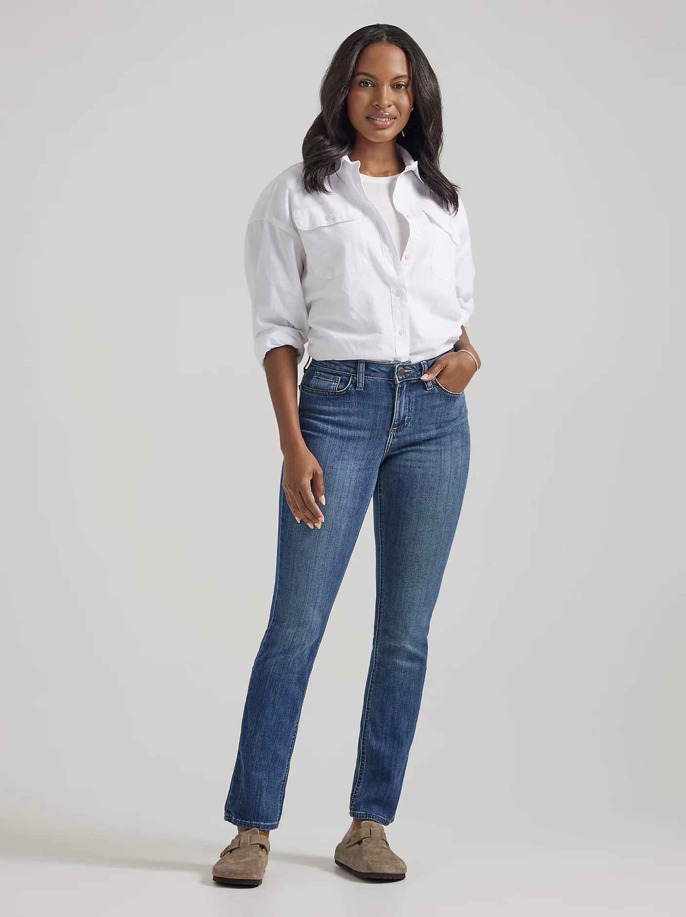 Where can I buy straight leg Petite jeans for women?