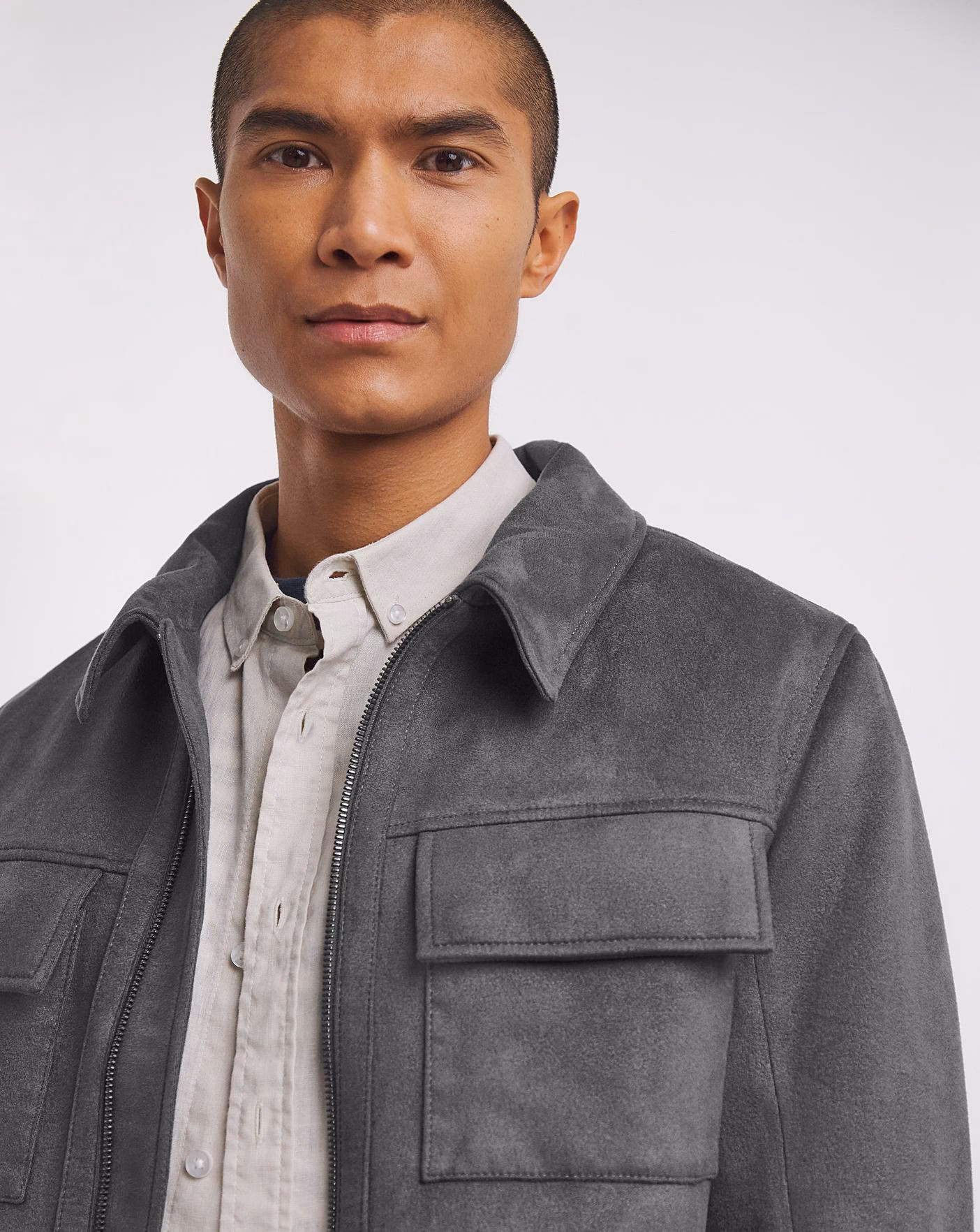 What is a grey suit jacket for men?