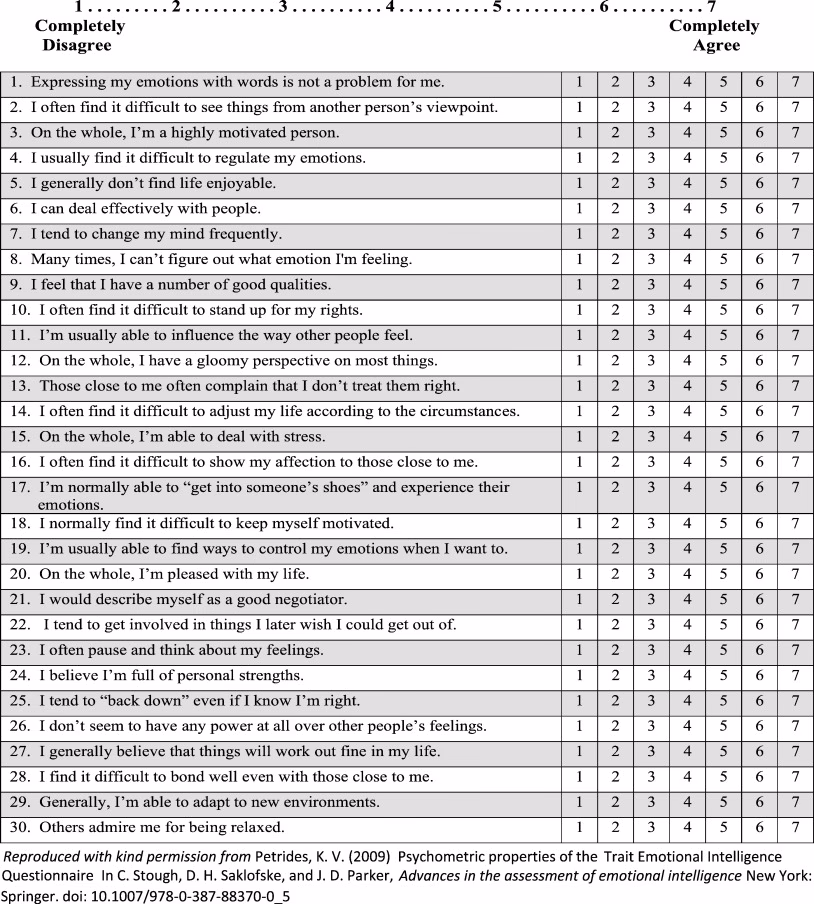 What is Emotional Intelligence Scale?