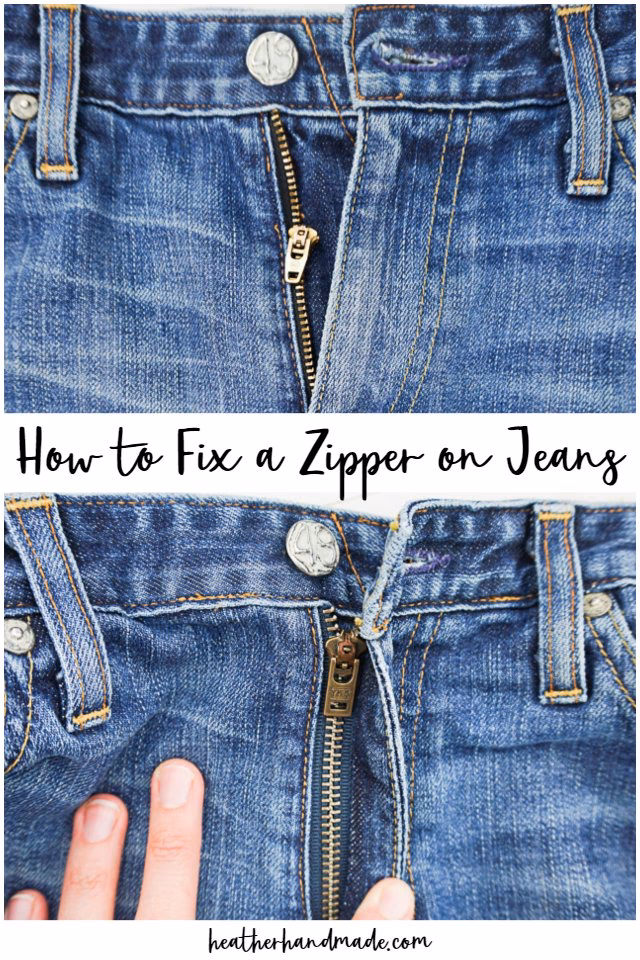 Should you replace a broken zipper on jeans?